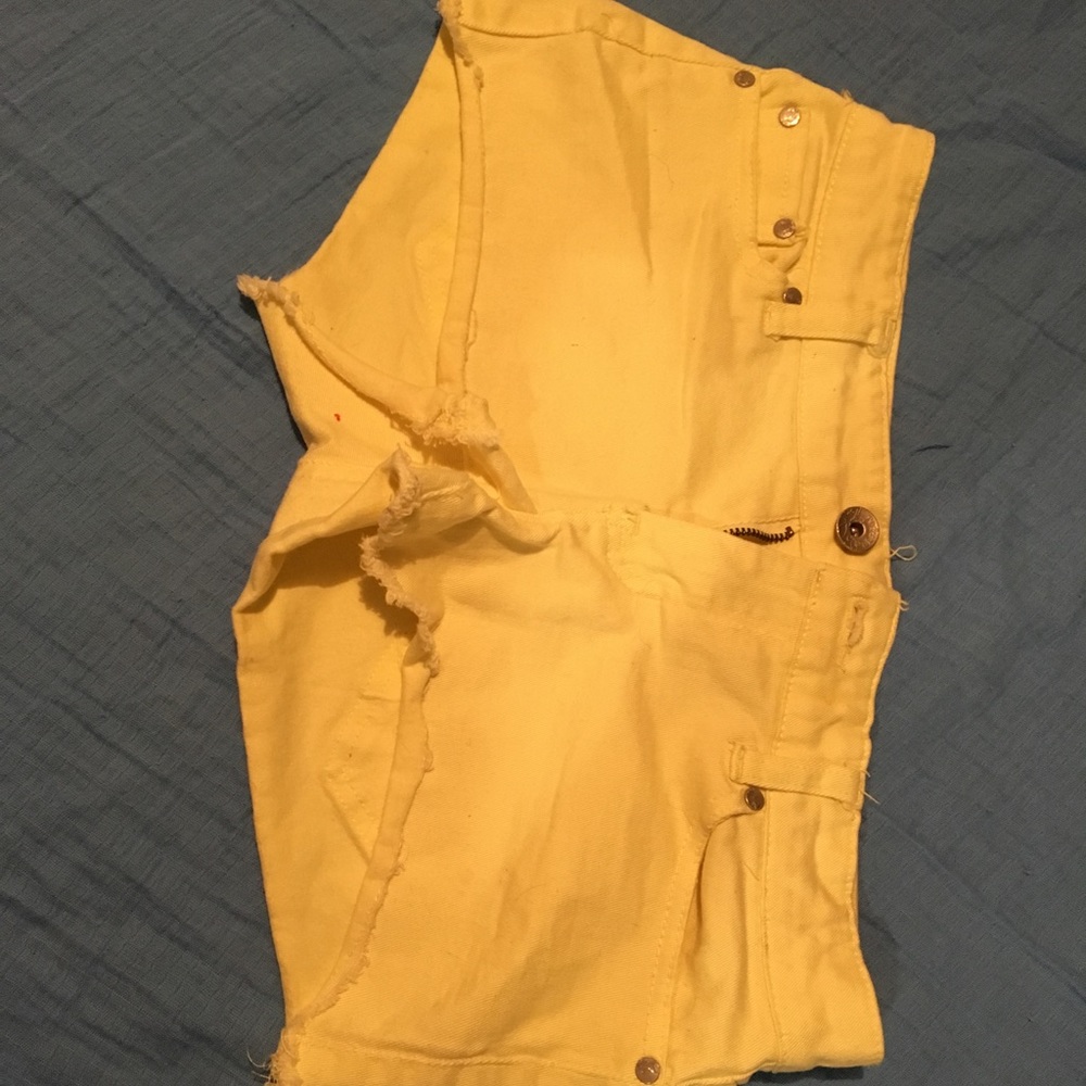 Yellow shorts